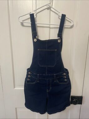 Hydraulic Dark Blue Denim Short Overalls